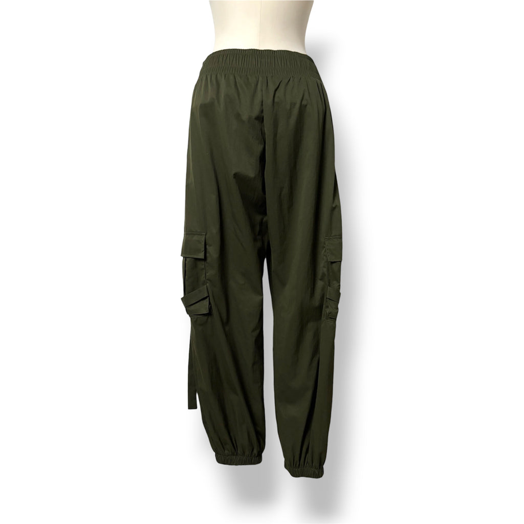 Pantalón Cargo Estilo Utilitario Liu Jo con Correas y Anillas Metálicas