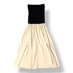 Vestido Maxi Palabra de Honor By Malene Birger en Algodón Orgánico Bicolor