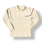 Jersey de Lana con Doble Cuello y Punto Estructurado – Victoria Beckham