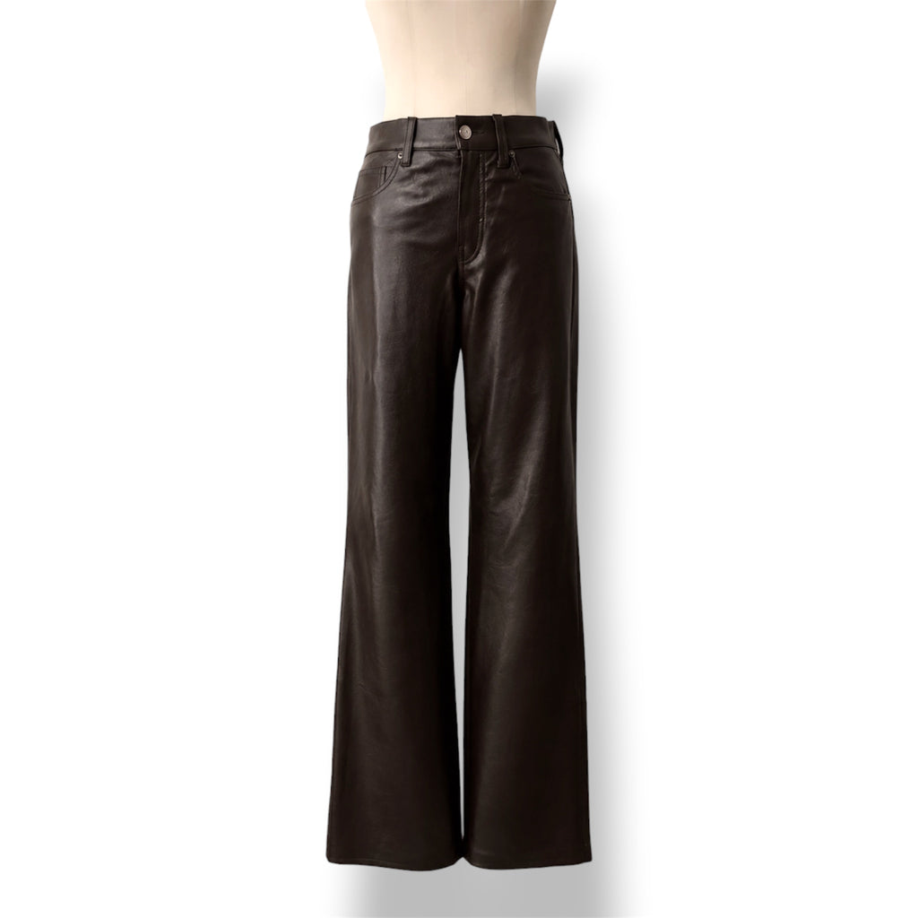 Pantalones de Piel Vegana Wide Leg | Veronica Beard
