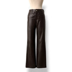 Pantalones de Piel Vegana Wide Leg | Veronica Beard
