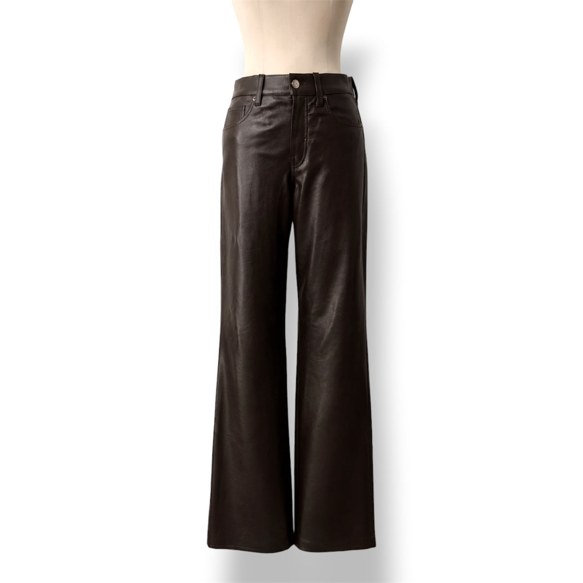 Pantalones de Piel Vegana Wide Leg | Veronica Beard