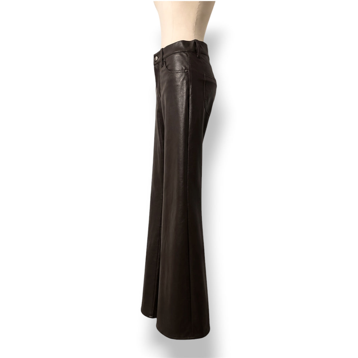 Pantalones de Piel Vegana Wide Leg | Veronica Beard