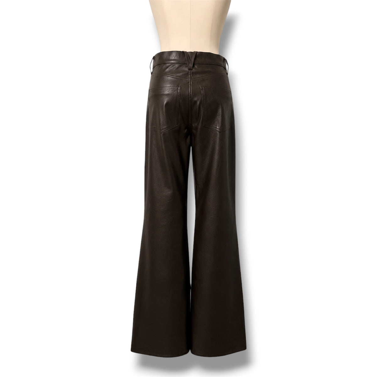Pantalones de Piel Vegana Wide Leg | Veronica Beard