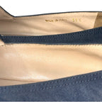 Alpargatas Prada de Denim Azul Marino con Logotipo Bordado