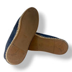 Alpargatas Prada de Denim Azul Marino con Logotipo Bordado