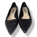 Zapatos Planos Negros Tipo Bailarina Prada Milano Perforados con Lazo