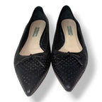 Zapatos Planos Negros Tipo Bailarina Prada Milano Perforados con Lazo