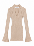 Conjunto Safiyaa Nouvel de top de tirantes y torerita beige – Talla S