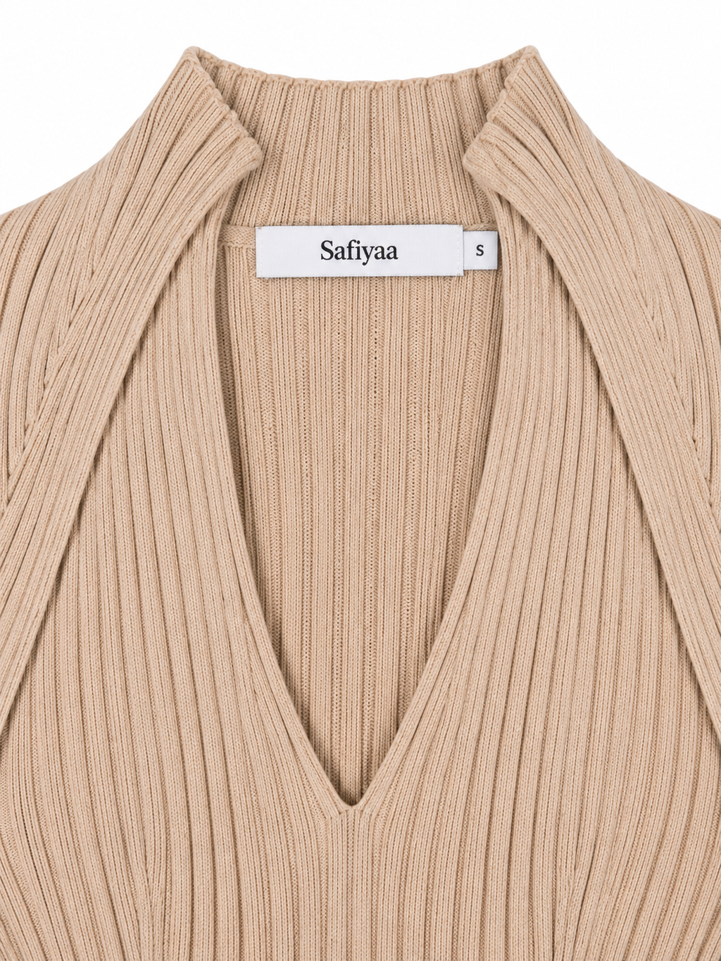 Conjunto Safiyaa Nouvel de top de tirantes y torerita beige – Talla S