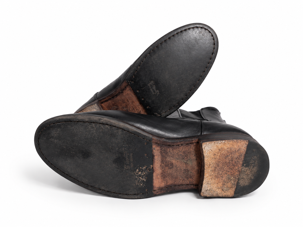 Botines Sartori Gold de piel negra y burdeos – Talla 38