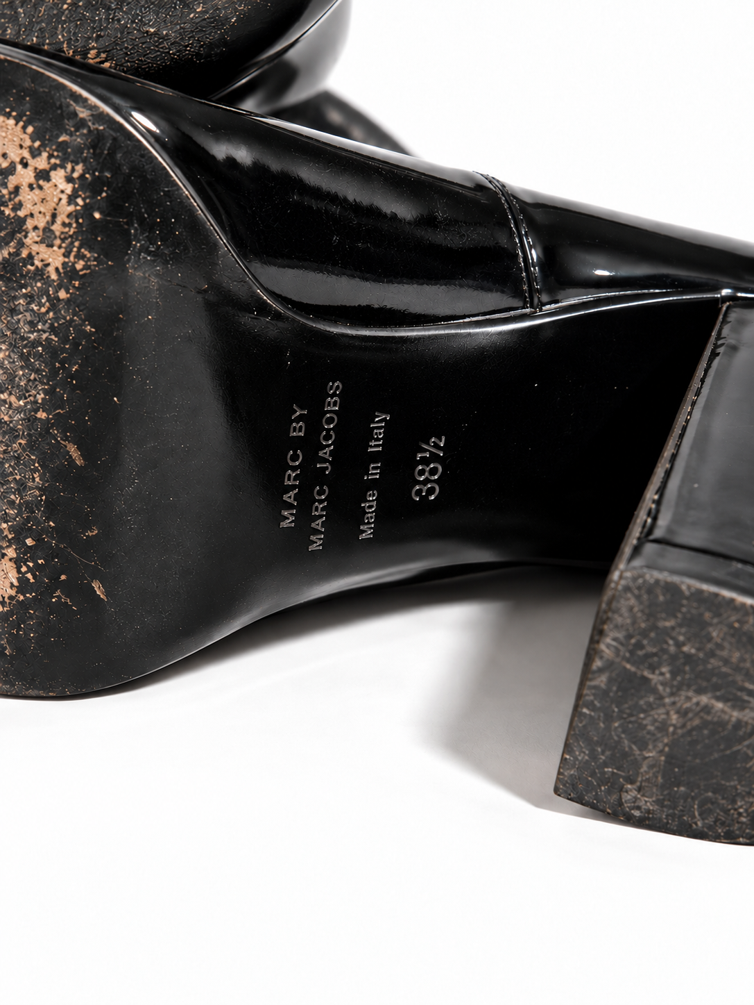 Zapatos Marc by Marc Jacobs de charol negro – Talla 38,5