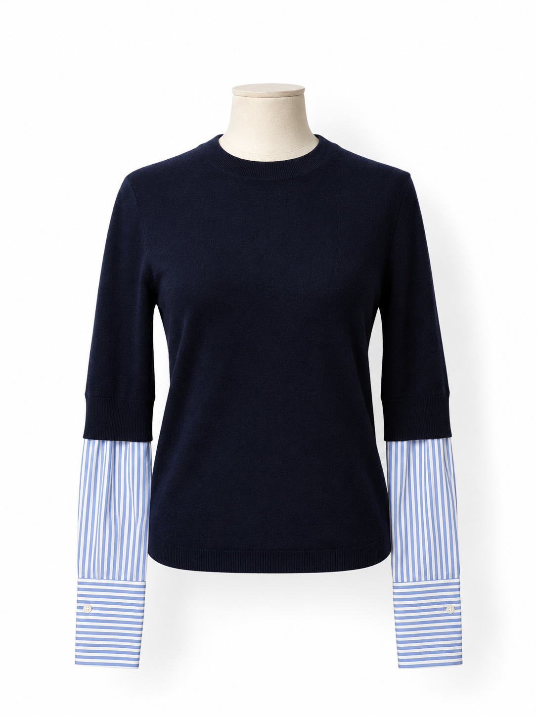 Jersey Veronica Beard Avory de lana merina azul marino – Talla XS