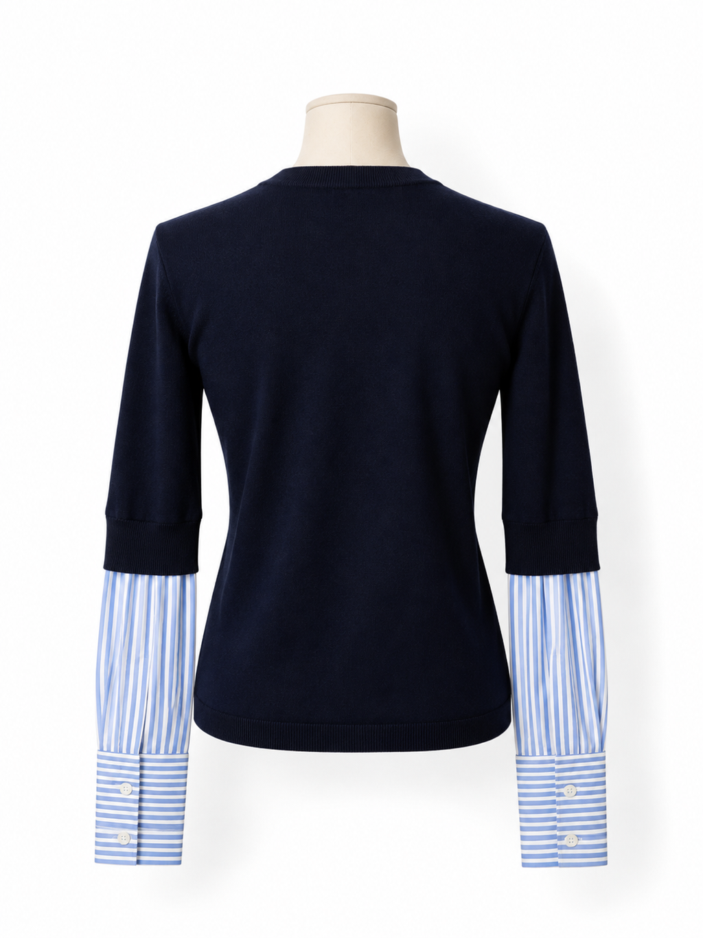 Jersey Veronica Beard Avory de lana merina azul marino – Talla XS