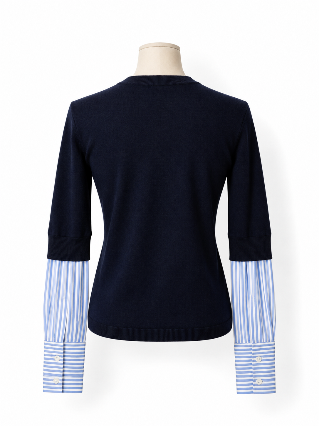 Jersey Veronica Beard Avory de lana merina azul marino – Talla XS