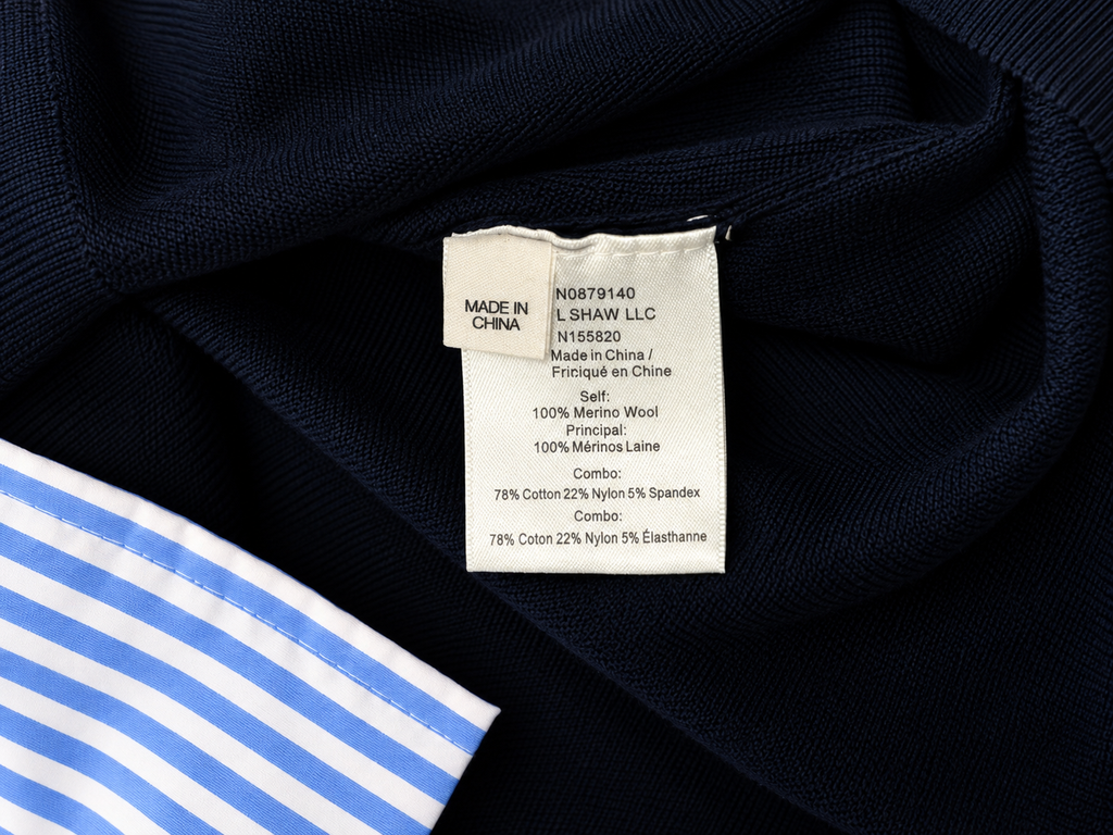 Jersey Veronica Beard Avory de lana merina azul marino – Talla XS
