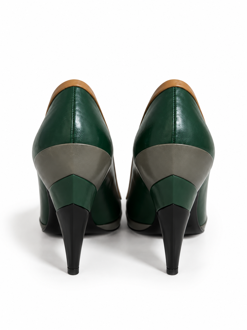 Zapatos Miu Miu de piel multicolor con plataforma – Talla 38